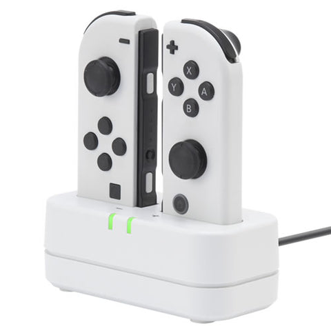 Cyber Gadget Joy Con Charging Stand 2 Slot (Imported From Japan) (WHITE)