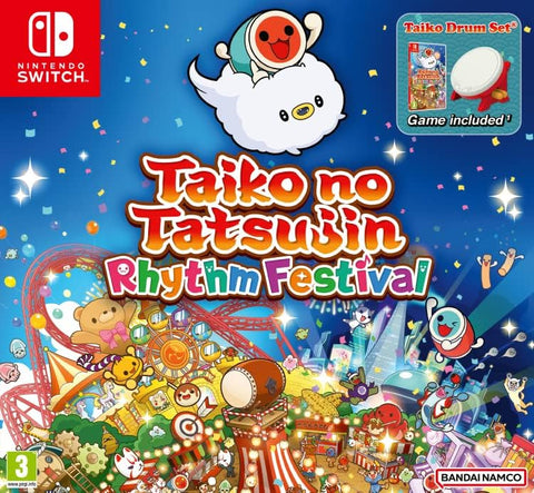 Nintendo Switch Taiko no Tatsujin：节奏节鼓捆绑包（欧盟/英语）