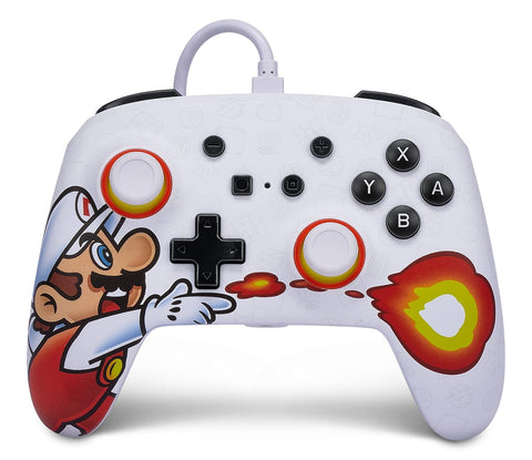 (Pre-order) PowerA Enhanced Wired Controller for Nintendo Switch - Fireball Mario