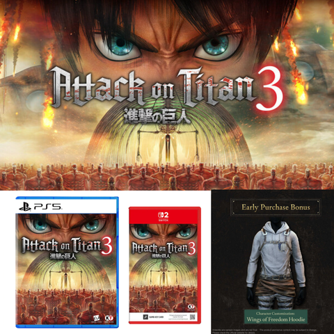 (Pre-order) PS5 Attack on Titan 3 - Release on 10 December 2026