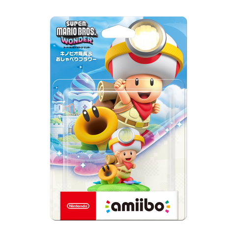 (Pre-order) Amiibo Captain Toad & Talking Flower (Super Mario Bros. Wonder Series) - Release on 26 March 2026