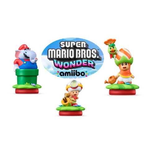 (Pre-order) Amiibo Poplin & Prince Florian (Super Mario Bros. Wonder Series) - Release on 26 March 2026