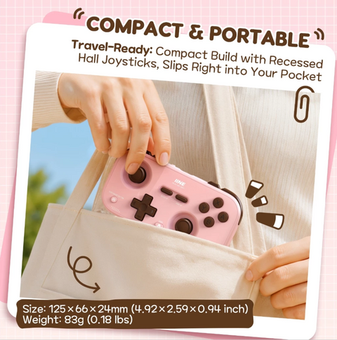 IINE Retro Pocket Controller for Nintendo Switch/PC/Phone/Tablet/Car Console/Steam Deck