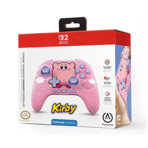 (Pre-Order) PowerA Advantage Wireless Controller for Nintendo Switch 2 - Kirby Puff
