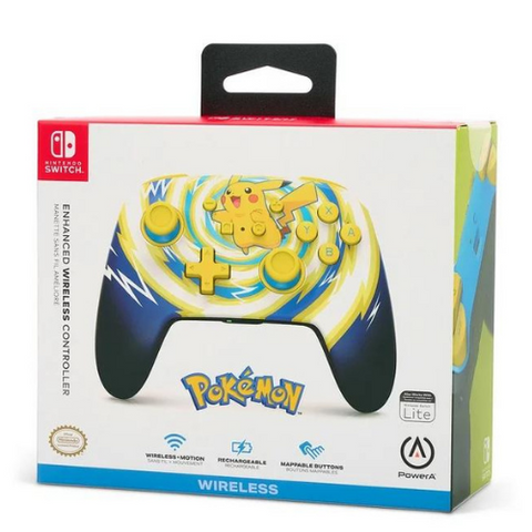 (Pre-order) PowerA Enhanced Wireless Controller for Nintendo Switch - Pokémon: Pikachu Vortex