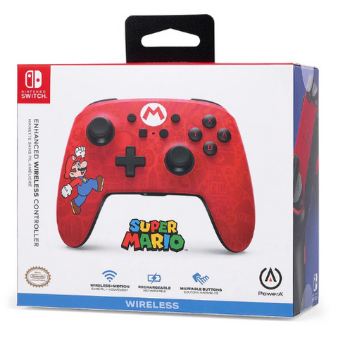 (Pre-order) PowerA Enhanced Wireless Controller for Nintendo Switch - Here We Go Mario