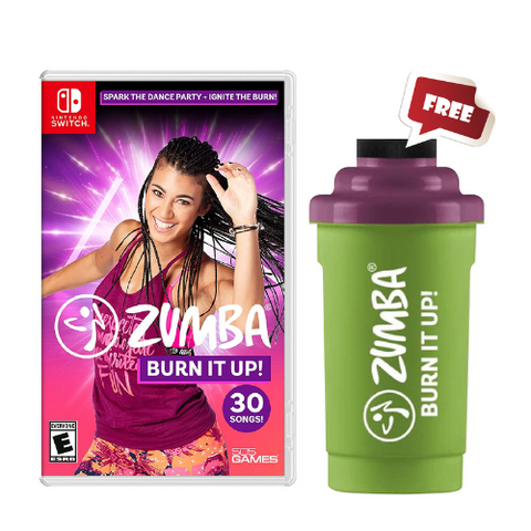 Nintendo Switch Zumba Burn It Up FREE Protein Shaker