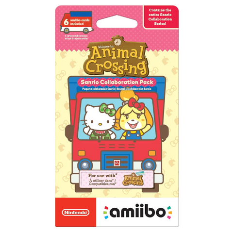 任天堂 Amiibo 动物之森新地平线 Sanrio 合作独家套装 - 6 件装