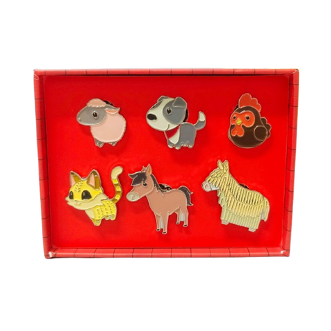 Harvest Moon Light of Hope Nintendo Switch Rare Collectible Characters Pin Set ( x6 Animal Pins)