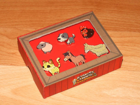 Harvest Moon Light of Hope Nintendo Switch Rare Collectible Characters Pin Set ( x6 Animal Pins)